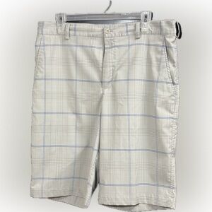 Nike Golf Men's Light Gray Plaid Shorts